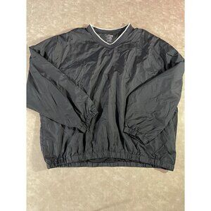 PGA‎ Tour Black Pullover Windbreaker Light Weight WindShirt Size XXL